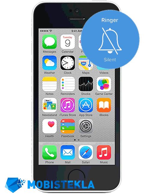 APPLE iPhone 5c - Popravilo stikala za utišanje