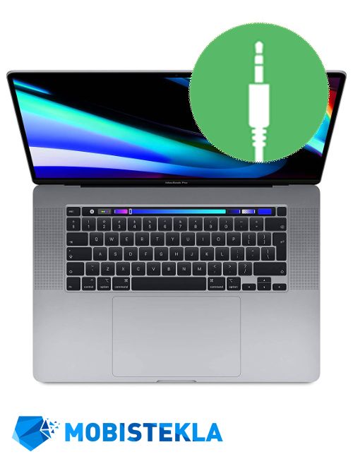 APPLE MacBook Pro 16 2019 A2141 - Popravilo vhoda za slušalke