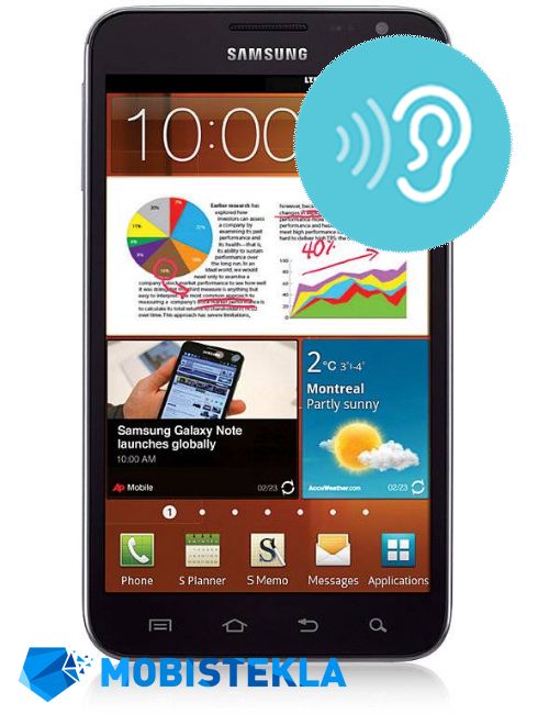 SAMSUNG Galaxy Note 1 - Popravilo zgornjega zvočnika