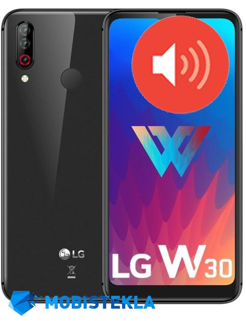 LG W30 - Popravilo zvočnika