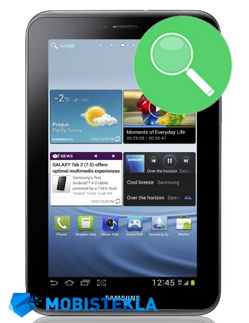 SAMSUNG Galaxy Tab 2 7.0 P3100 - Pregled in diagnostika