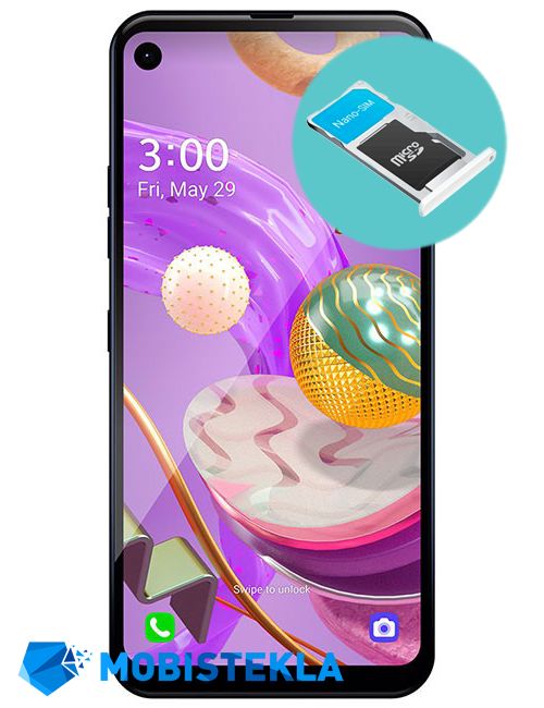 LG Q70 - Vložek za SD kartico