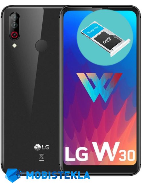 LG W30 - Vložek za SD kartico