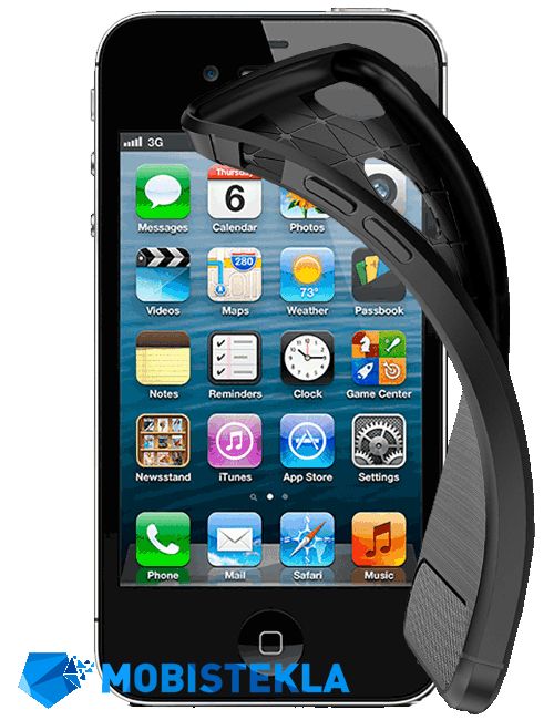 APPLE iPhone 4 - Zaščitni ovitek - Carbon