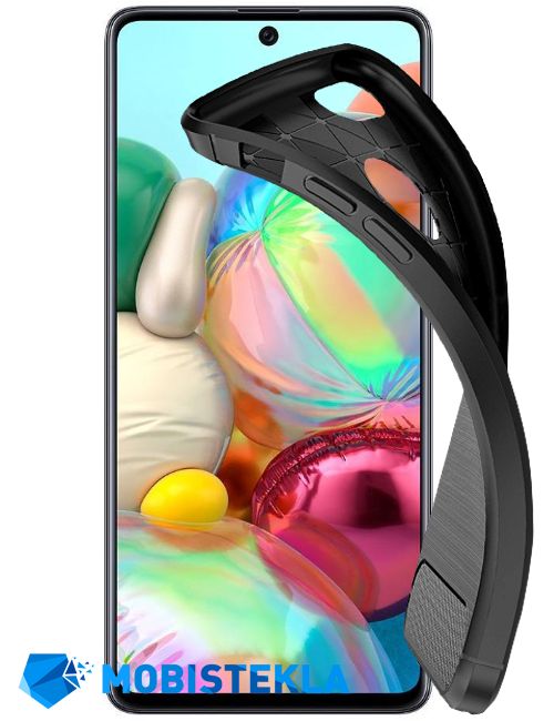 SAMSUNG Galaxy A71 - Zaščitni ovitek - Carbon