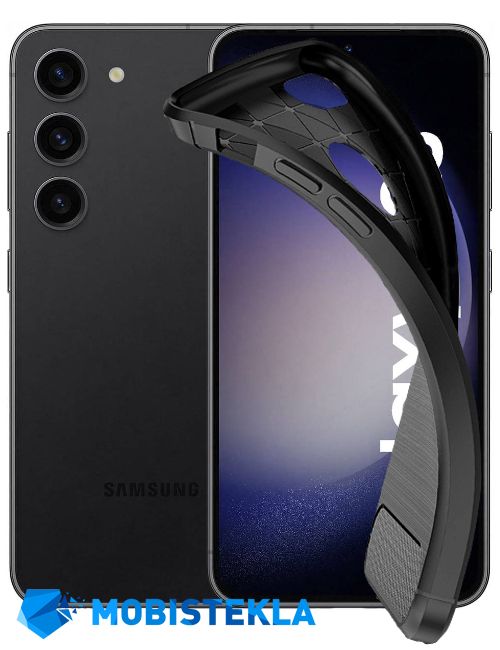 SAMSUNG Galaxy S23 - Zaščitni ovitek - Carbon