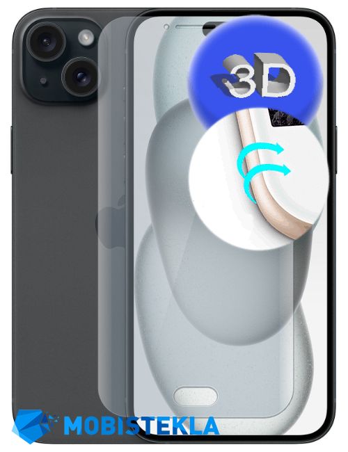 APPLE iPhone 15 Plus - Zaščitno steklo 3D