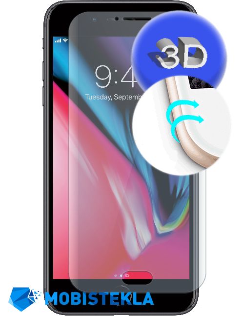 APPLE iPhone 8 Plus - Zaščitno steklo 3D