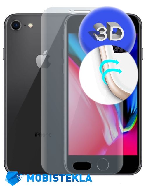 APPLE iPhone 8 - Zaščitno steklo 3D
