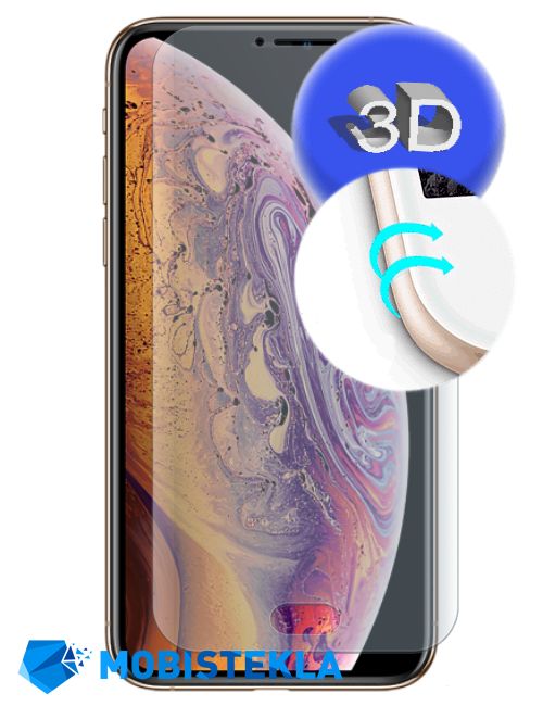 APPLE iPhone XS - Zaščitno steklo 3D
