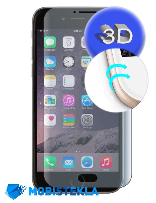 APPLE iPhone 6s - Zaščitno steklo 3D