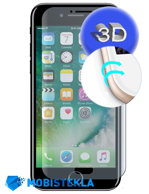 APPLE iPhone 7 - Zaščitno steklo 3D