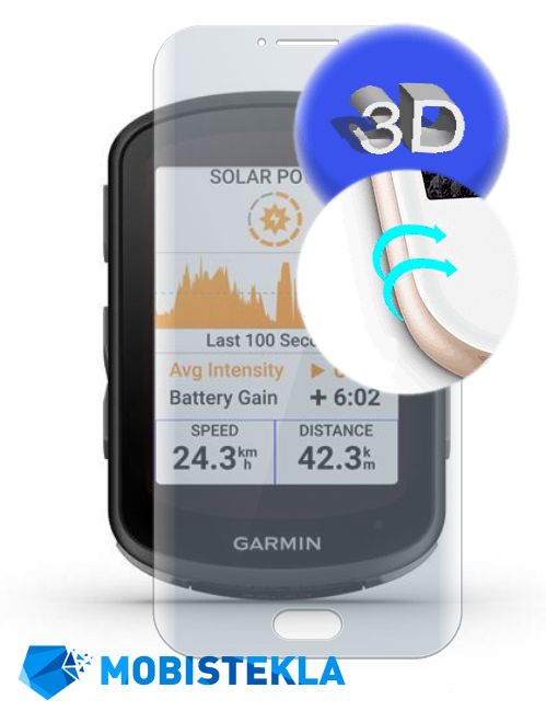 GARMIN Edge 540 Solar - Zaščitno steklo 3D