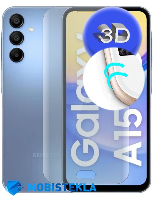 SAMSUNG Galaxy A15 - Zaščitno steklo 3D