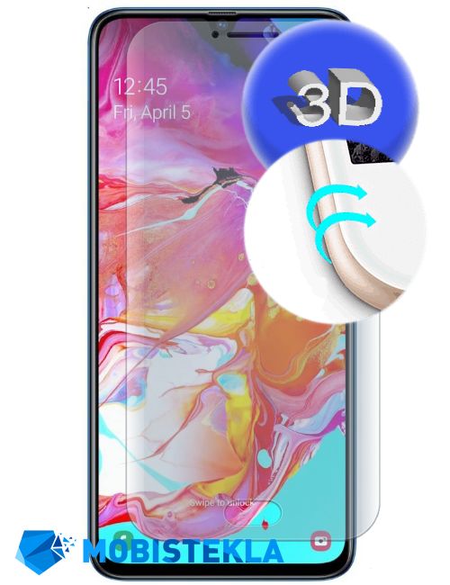 SAMSUNG Galaxy A70 - Zaščitno steklo 3D