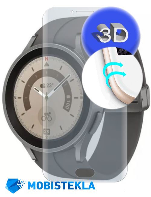 SAMSUNG Galaxy Watch 5 PRO 45mm - Zaščitno steklo 3D