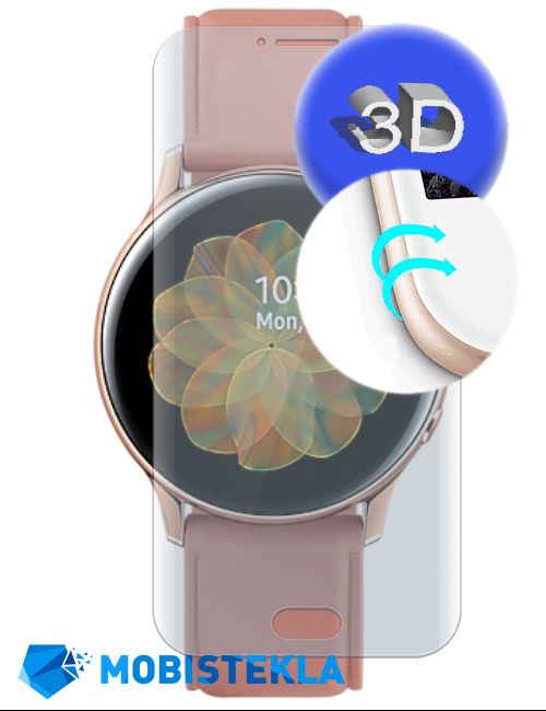 SAMSUNG Galaxy Watch Active2 - Zaščitno steklo 3D