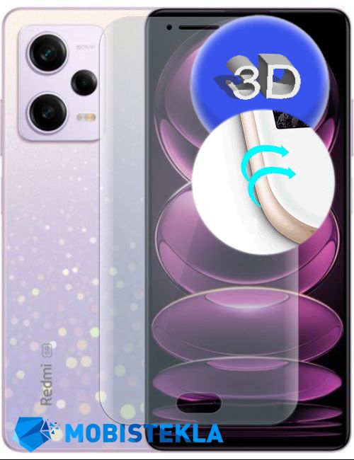 XIAOMI Redmi Note 12 Pro 5G - Zaščitno steklo 3D