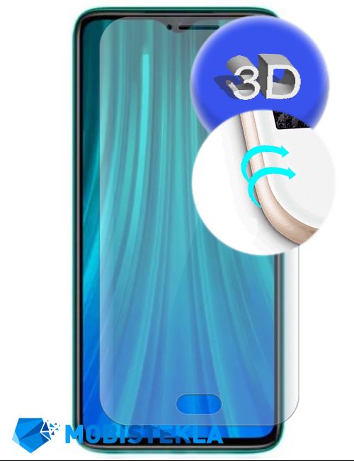 XIAOMI Redmi Note 8 - Zaščitno steklo 3D