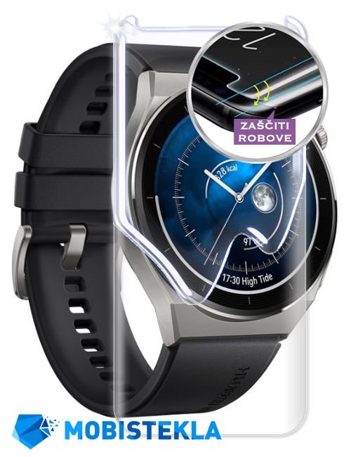 HUAWEI Watch GT 3 Pro Titanium - Zaščitno steklo Dome